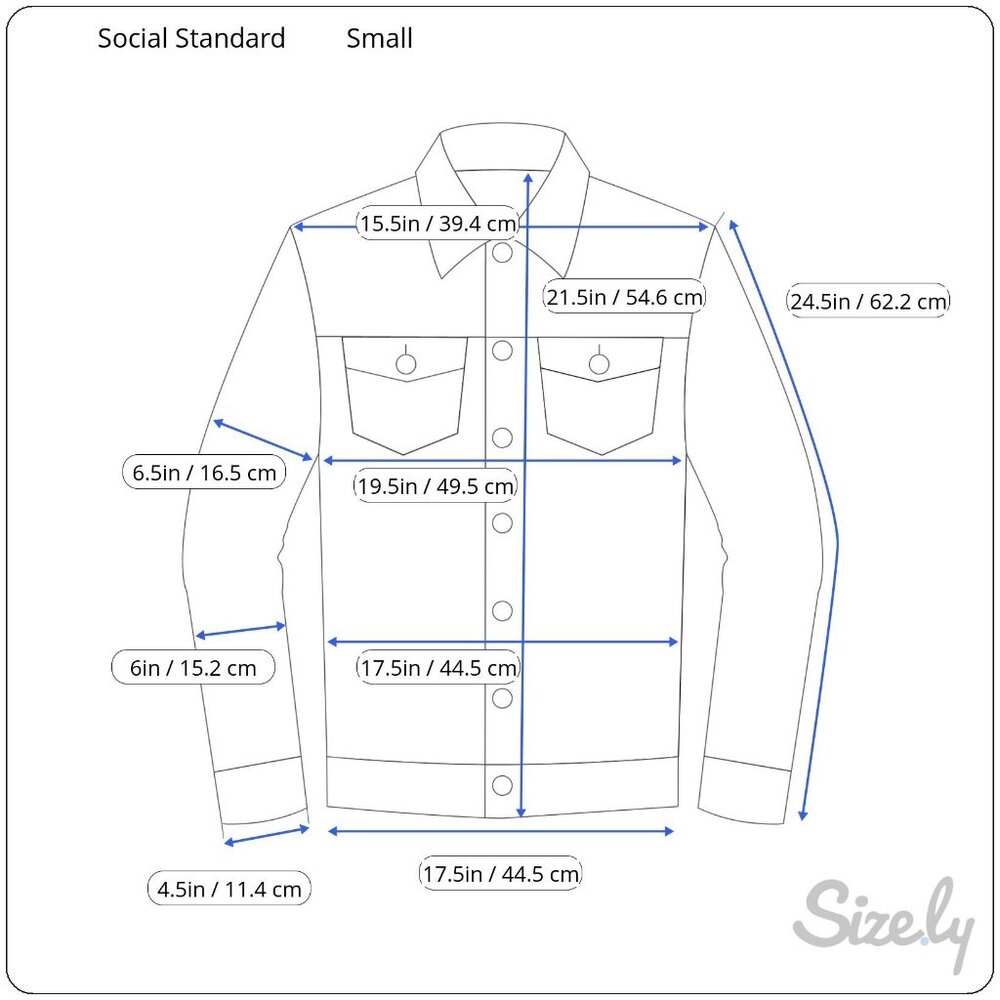 Social Standard By Sanctuary Womens Denim Jacket S Button Front Pockets NWT $109 - Picture 2 of 7